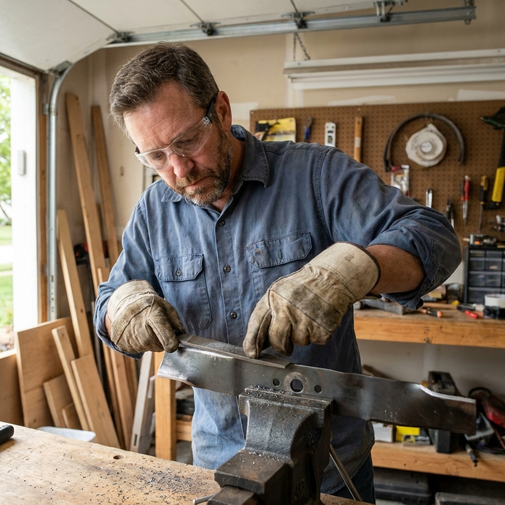 How to Sharpen Your Mower Blades (And Why Dull Blades Hurt Grass)