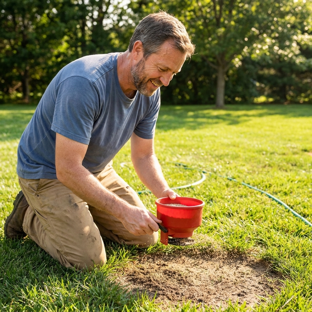 Lawn Patch Mixes vs. DIY Seed and Dirt